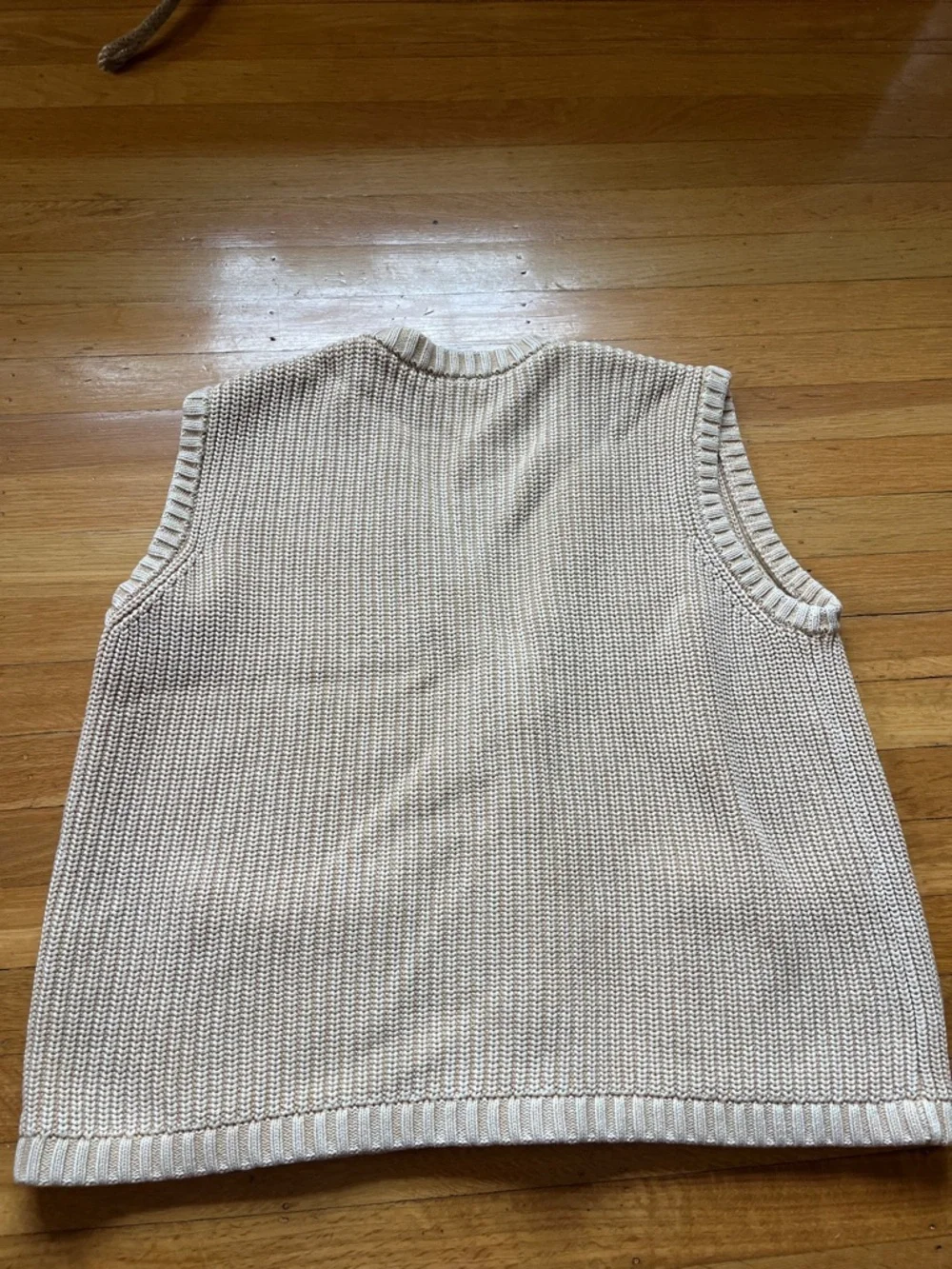 DEMY Lee eclectic grandpa sweater vest mustard yellow boxy oversized S M L y2K